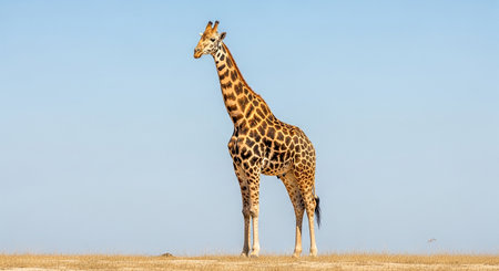 Giraffe in the Etosha National Park, Namibiaの素材