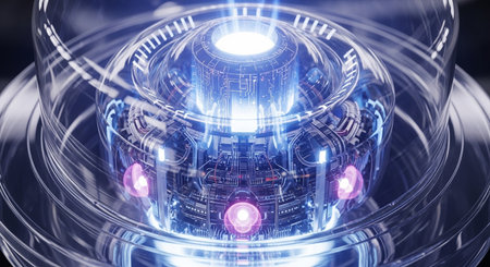 3D rendering of abstract technology concept background. Hi-tech circuit boardの素材