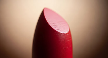 Lipstick on a brown background. Macro. Close-up.の素材