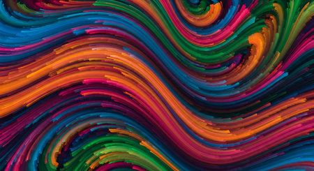 Abstract colorful background. Computer generated 3D photo rendering. Colorful backgroundの素材