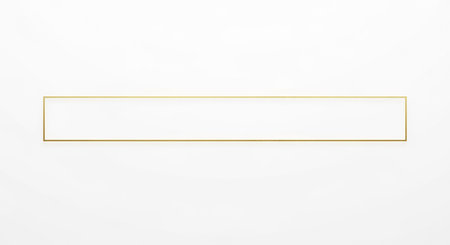 Gold frame on white background. 3d rendering, 3d illustration.の素材