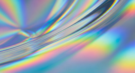 abstract rainbow background with some smooth lines in it (shallow DOF)の素材