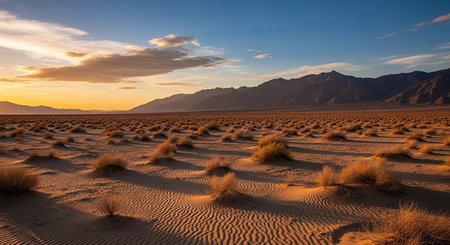Sunset in Death Valley National Park, California, United States.の素材