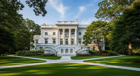 The White House in Washington DC.の素材