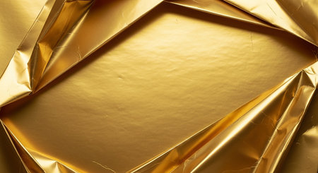 golden foil texture background for design with copy space for text or imageの素材