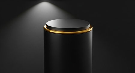 Table setting with golden plates and cutlery. Selective focus.の素材