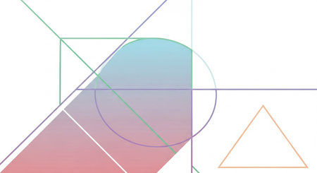 abstract background with geometric shapes in pastel colors, vector illustrationの素材