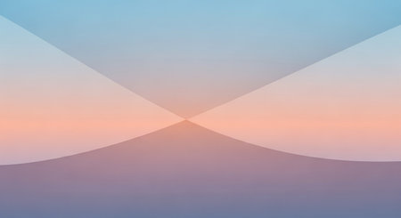 Abstract background of blue and pink colors with curved lines in the middleの素材