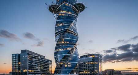 Skyline of Frankfurt am Mainの素材