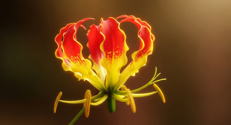 Flower of fire lily (Euphorbia pulcherrima)の素材