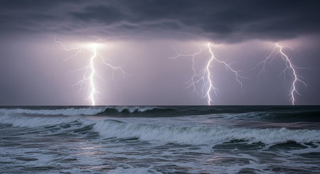 Seagulls flying in the sky at sunset. 3d renderingの素材