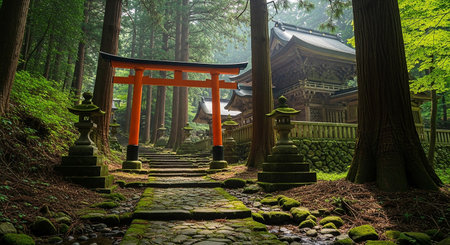 Fushimi Inari Taisha Shrine in Nikko, Japanの素材