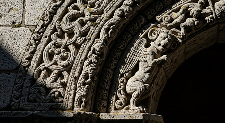 Detail of the facade of the medieval cathedral of San Miguel de Allende, Mexicoの素材
