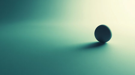 3d rendering of an egg on a green background with a shadowの素材