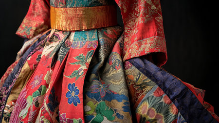 Details of the applications in Anatolia crafts. Silk fabrics and accessoriesの素材