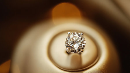 Close up of a diamond ring on a car door. Jewelry backgroundの素材