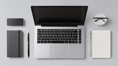 Assortment of pastries in a wooden box. Top view.の素材