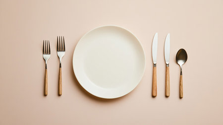 Top view of different seafood appetizers on white background with copy spaceの素材
