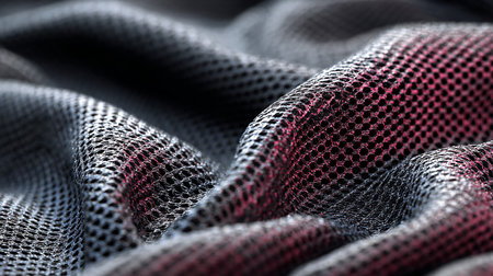 Close-up of a checkered fabric as a background.の素材