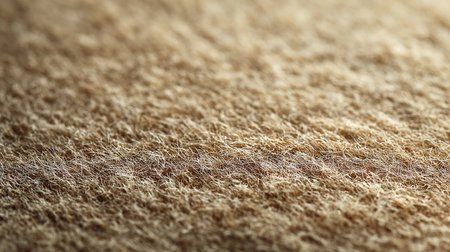 Closeup detail of beige carpet texture background. Selective focus.の素材