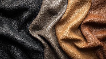Colored leather background. Close up of leather texture. Abstract background.の素材