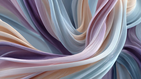 abstract background with smooth lines in pastel colors, 3d renderingの素材