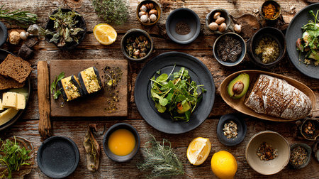 Drops of oil on the surface of the water. Macro.の素材