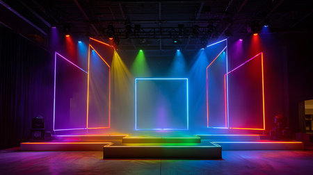 Stage lights, Stage lighting, Stage lighting, Stage lighting, Stage lightingの素材