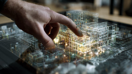 Architecture designing and developing project. Mixed media. Mixed mediaの素材