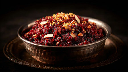 Rajasthani or rajasthani made using gram flour, spices and nuts, served in a bowlの素材