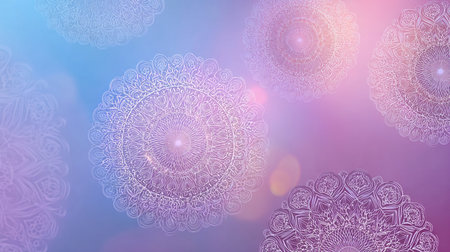 Ornament beautiful  card with mandala. Geometric circle element made in vectorの素材