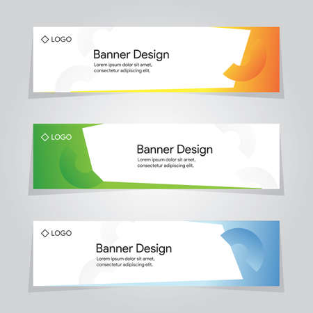 Banner Template Abstract Vector Design Backgroundのイラスト素材