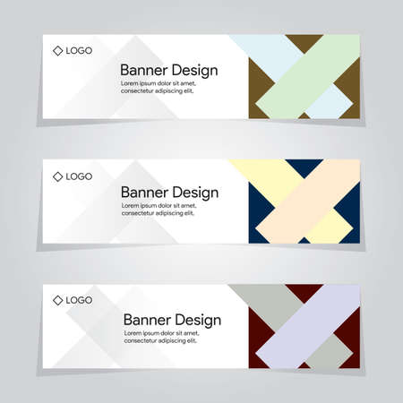 Template Banner Abstract Pastel Vector Design Backgroundのイラスト素材