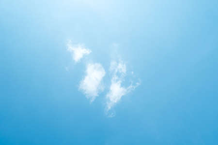 Background with clouds scatter on blue sky, beautiful nature