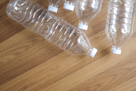 plastic bottle recycle background concept.の写真素材