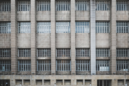 Thailand grand postal building, exterior wall for background.の写真素材