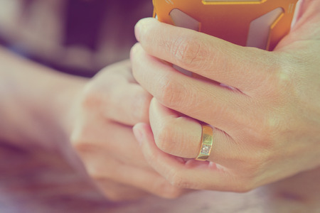 women smartphone businessの写真素材