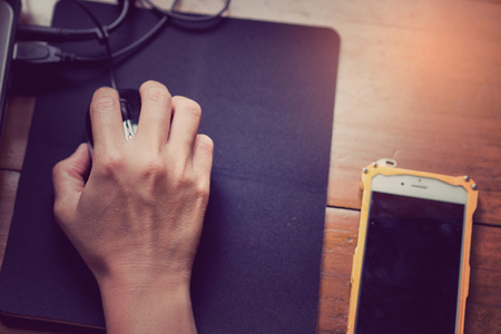 hand typing keyboard labtopの写真素材