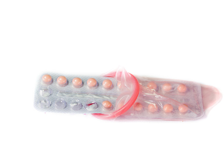 Birth control pill / contraceptive / condomの写真素材