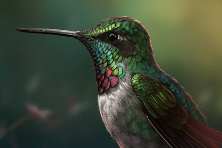 Hummingbird flyingの素材