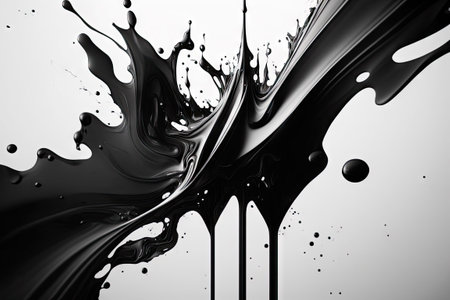 oil water background, black white colorの素材
