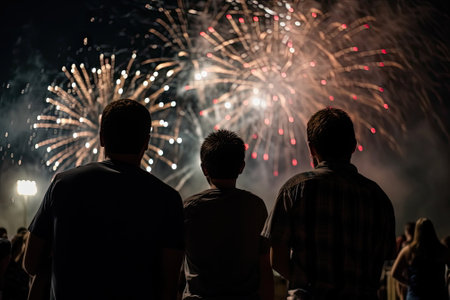 fireworks, colorfulの素材