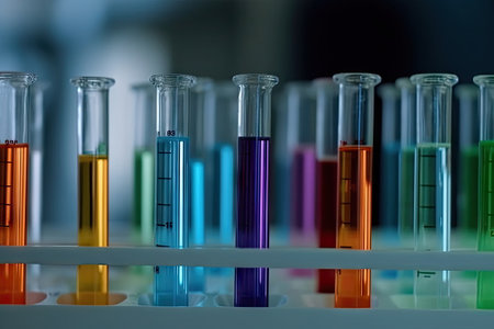 Laboratory pipette, science research concept,  test tubeの素材