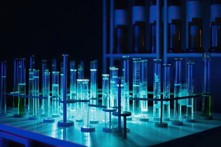 Laboratory pipette, science research concept,  test tubeの素材
