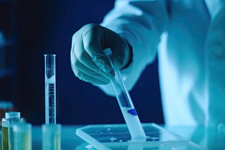 Laboratory pipette, science research concept,  test tubeの素材