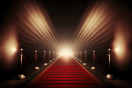 red carpet, cinema, Made by AI,Artificial intelligenceの素材