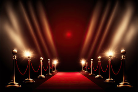 red carpet, cinema, Made by AI,Artificial intelligenceの素材