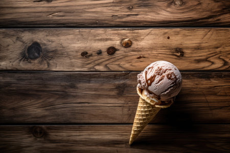 ice cream on the table, dessertの素材