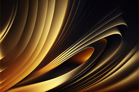 gold abstract gradient, wave wallpaper, Made by AI,Artificial intelligenceの素材