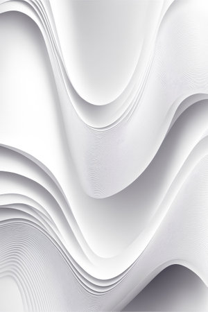white abstract gradient, wave wallpaper, free space, Made by AI,Artificial intelligenceの素材